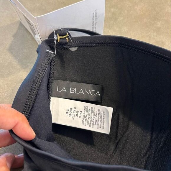 Brand New with tags! Womans swimsuit. Rouching. Adjustable. Size 12. La Blanca b - Picture 7 of 10